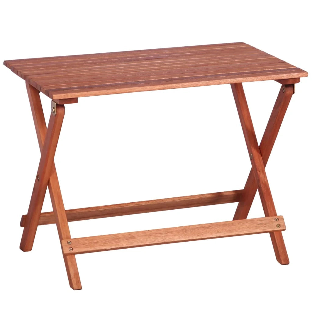 Set da pranzo per bambini da esterno composto da 4 pezzi in legno di eucalipto codice 02_0014224