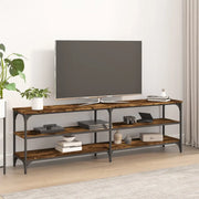 Mobile TV-Credenza per TV-Console TV Rovere Fumo 160x30x50 cm in Legno Multistrato