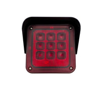 SEMAFORO LED ROSSO RED 12/24V SEGNALAZIONE BLOCCO VARCHI PORTE ACCESSI INGRESSI