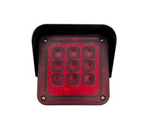 SEMAFORO LED ROSSO RED 12/24V SEGNALAZIONE BLOCCO VARCHI PORTE ACCESSI INGRESSI