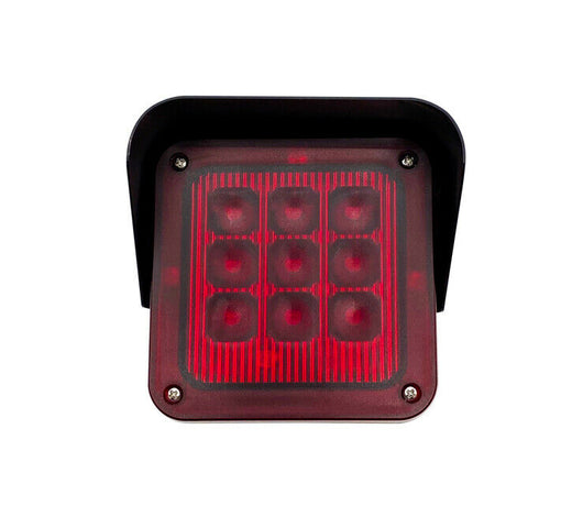 SEMAFORO LED ROSSO RED 12/24V SEGNALAZIONE BLOCCO VARCHI PORTE ACCESSI INGRESSI