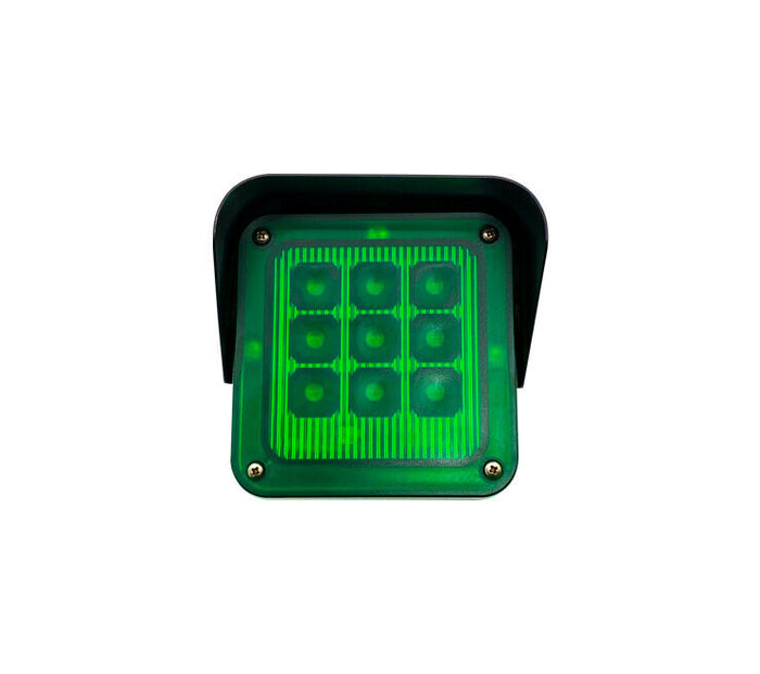 SEMAFORO LED VERDE GREEN 12/24V SEGNALAZIONE BLOCCO VARCHI PORTE ACCESSI USCITA