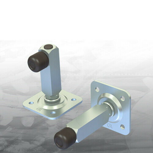 ARRESTO BATTENTE BATTUTA FINECORSA MODULARE ZINCATO 386 PER CANCELLO ANTE