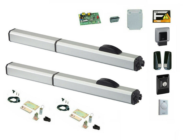 FAAC 400 SBS 230V 2 ANTE 7 MT KIT CANCELLO BATTENTE AUTOMATICO APRI 104203