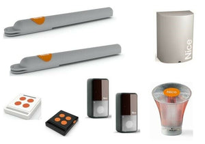 KIT AUTOMAZIONE CANCELLO 2 BATTENTI 2M 250KG NICE ARIA200 AUTOMATISMI ORIGINALE