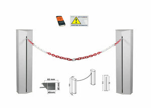 KIT AUTOMAZIONE PER BARRIERA ALZA CATENA INCASSO PILASTRO COLONNA AUTOMATICO 24V