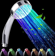 Douchekop LED illuminato - capocchia doccia illuminata - 1 pezzo - cromato - universale