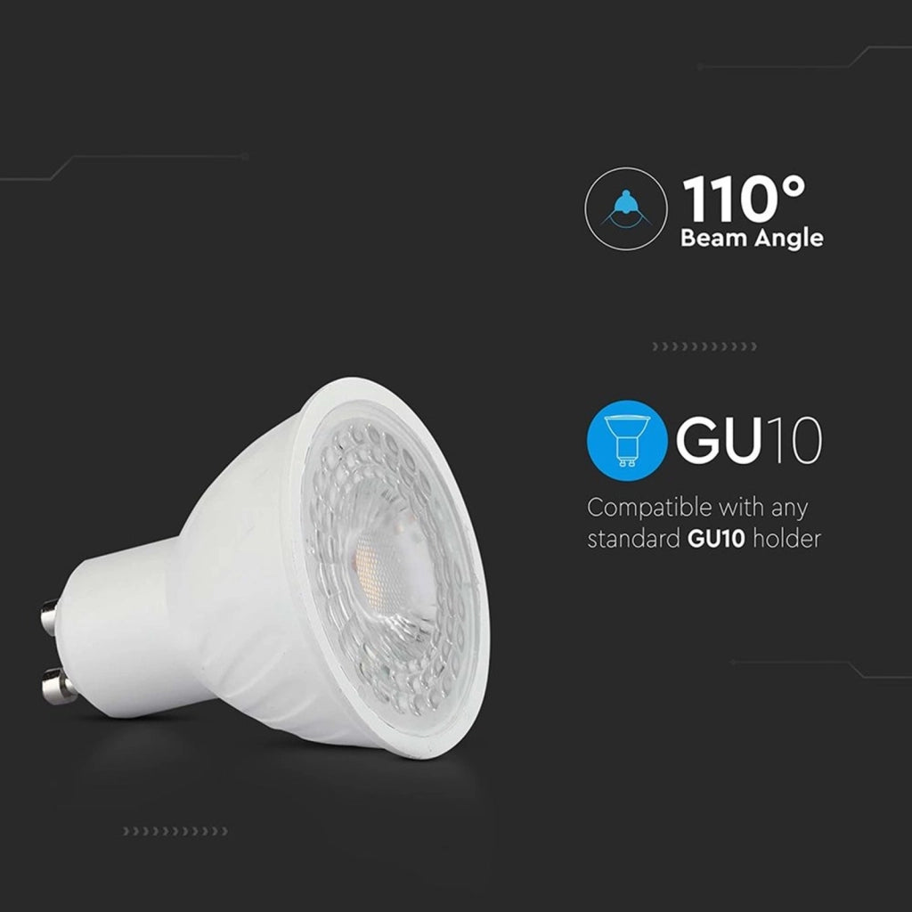Faretto LED GU10 6W 110° Copertura Trasparente 3000K SKU-211921