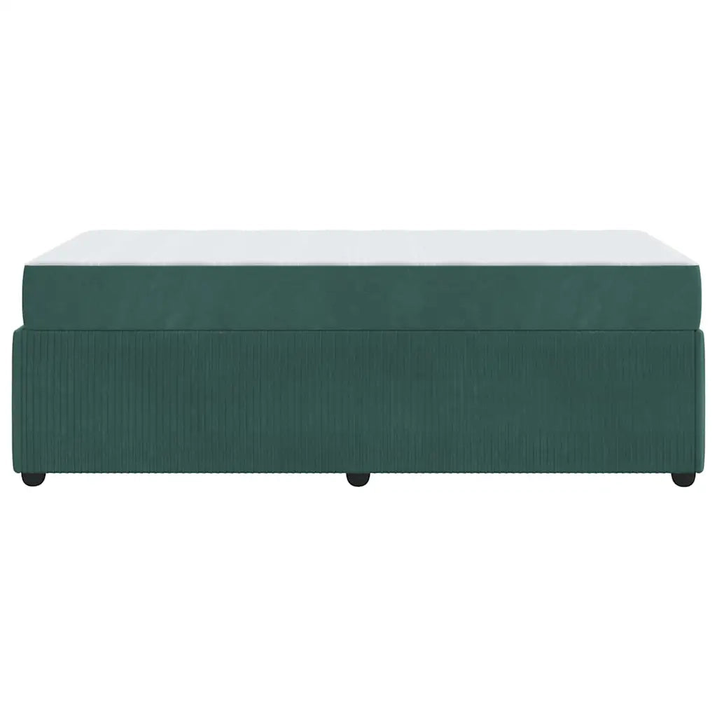 Struttura del letto Verde Scuro 90 x 200 cm Tessuto 3398350