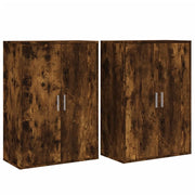 Buffet credenza cassettiera armadio mobile contenitore organizer per cucina soggiorno salotti set da 2 60 x 31 x 84 cm legno ingegnerizzato marrone 02_0036741