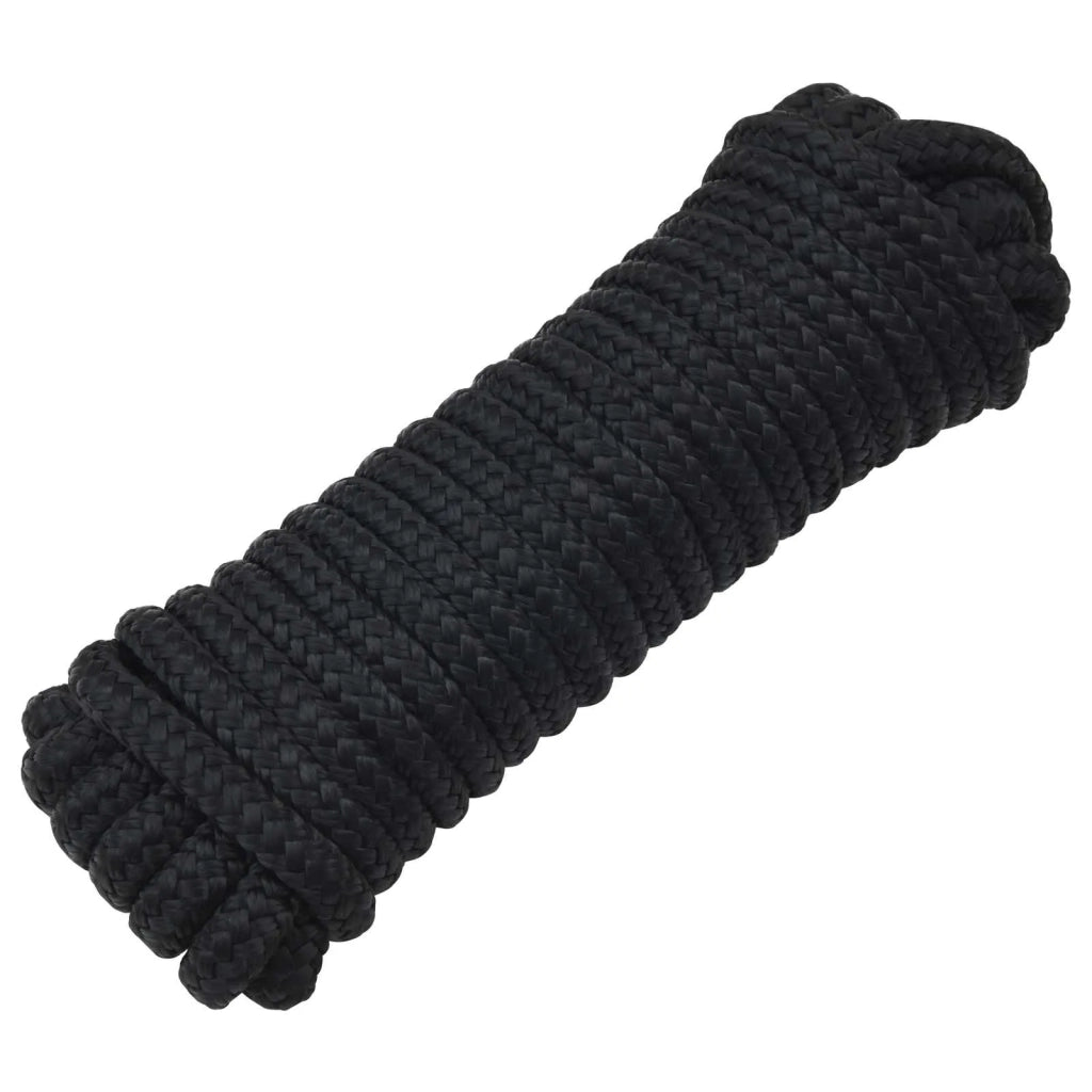 Corda da Barca 6 m 2 Nero Poliestere 42029785