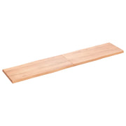 Piano Tavolo Marrone Chiaro 180x40x(2-4) cm Rovere Non Trattato 363974