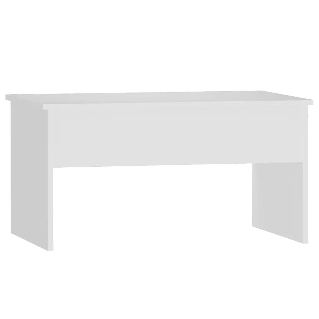 Tavolino da Salotto Bianco 80x50,5x41,5 cm Legno Multistrato 809638