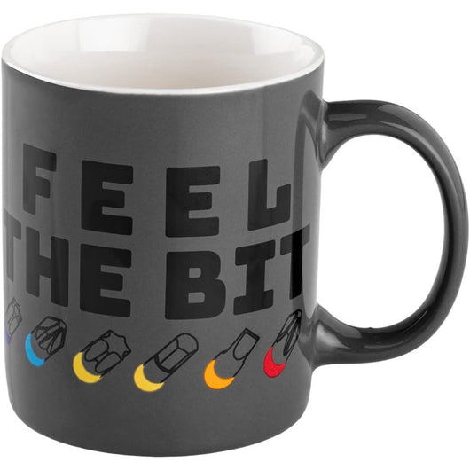 Topex gd026 tazza con stampa fee feel the bit, 330ml