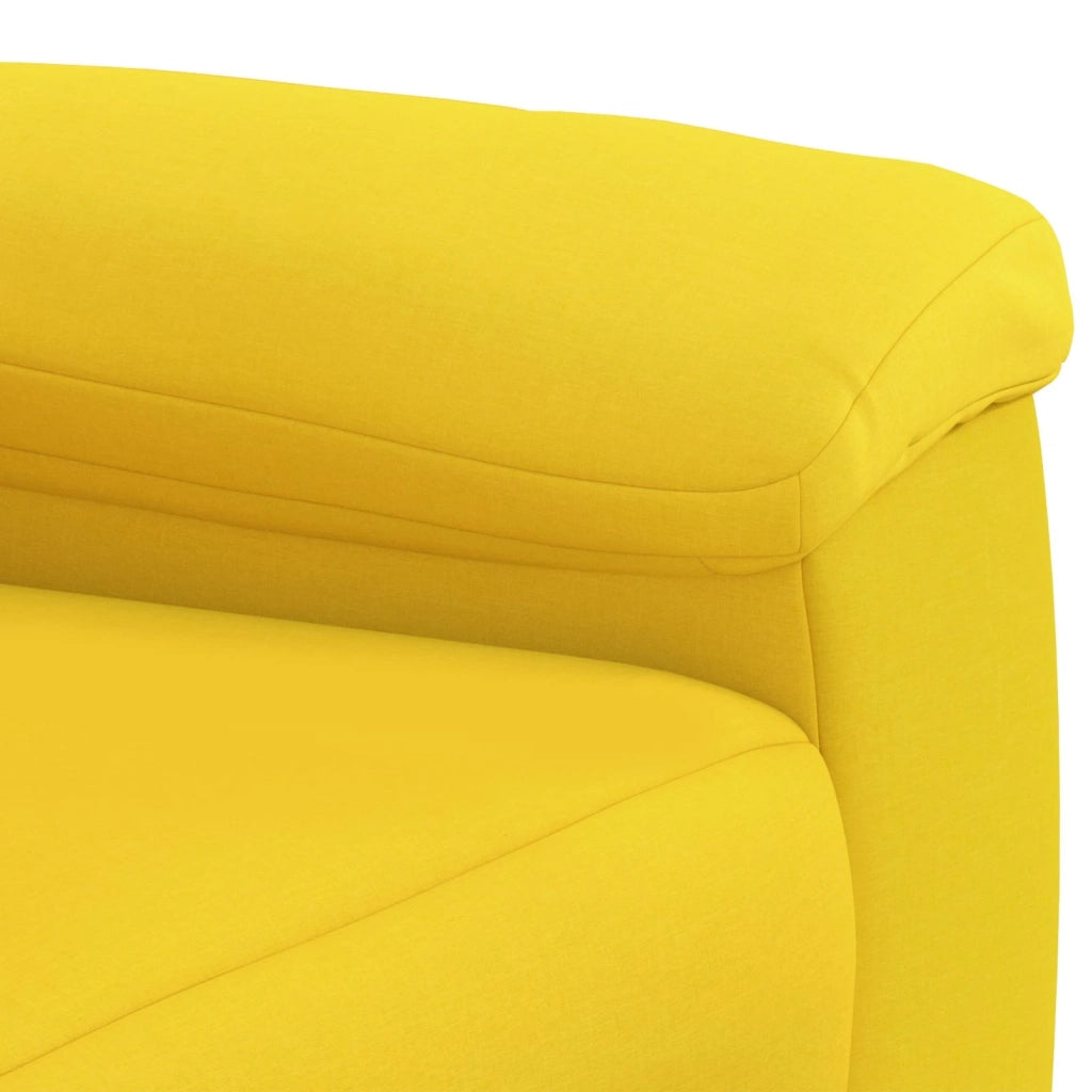 Set di divani 3 pcs Giallo Chiaro Tessuto 3430653