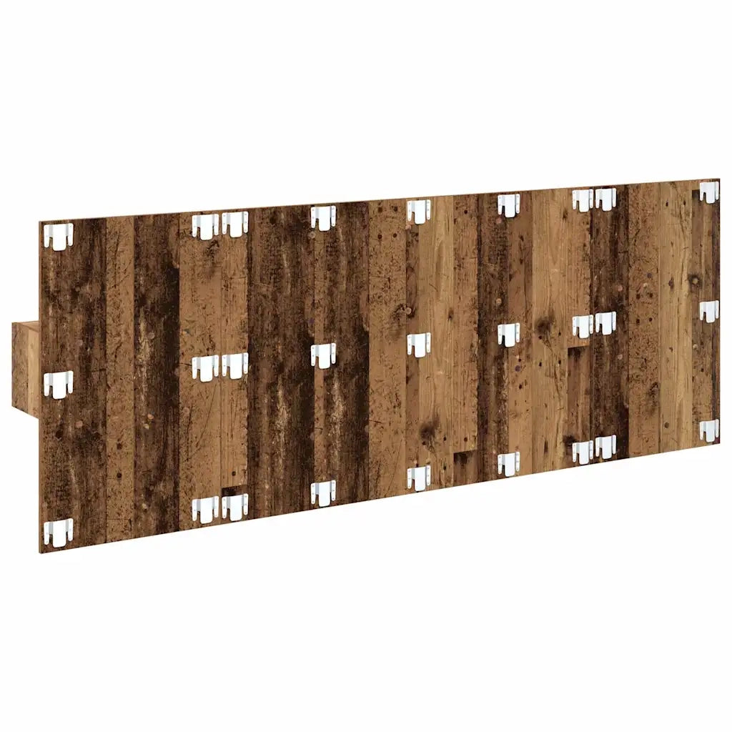 Testiera | Testata con Comodino 3 pcs Legno vecchio Legno multistrato