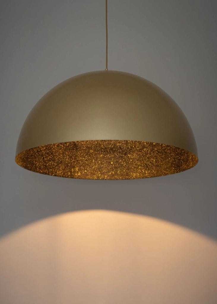 Lampada sospensione decorativa Sfera oro/nera Ø50 E27 Sigma