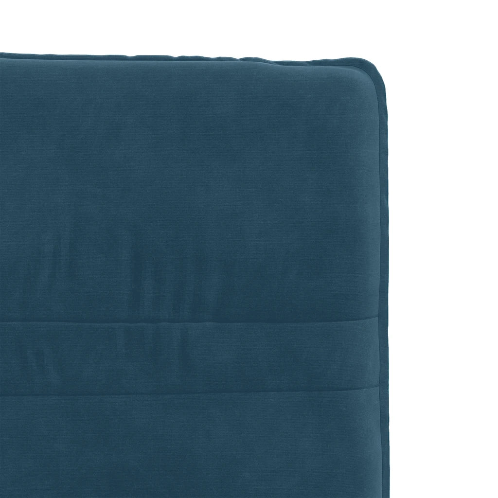 vidaXL Sedie da Pranzo 4 pz Blu in Velluto