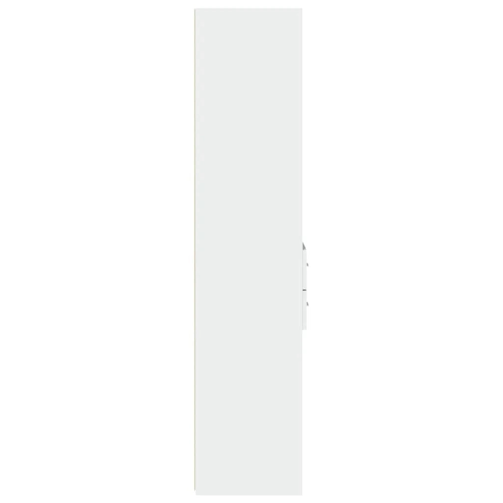 Buffet credenza cassettiera mobiletto mobile contenitore organizer cucina soggiorno salotto alto 40 x 42,5 x 185 cm legno ingegnerizzato bianco 02_0032450