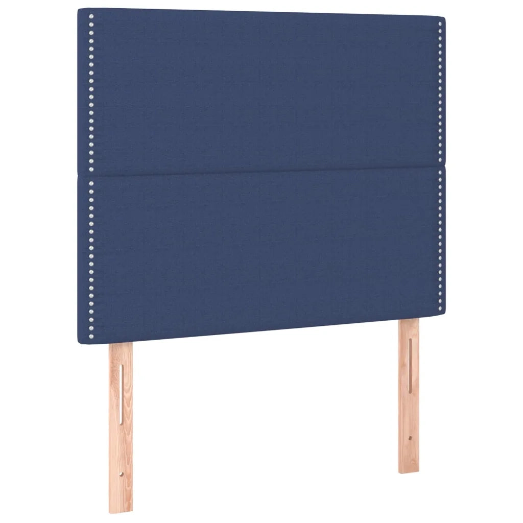 Giroletto a Molle con Materasso Blu 100x200 cm in Tessuto
