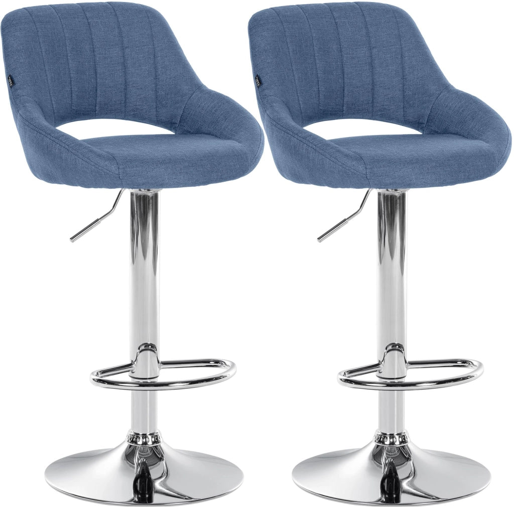 Set di 2 sgabelli da bar tessuto Milet C 8