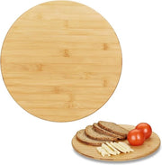 piatto rotativo per servizio di formaggi, salumi e antipasti, Ø 32 cm, con disco rotante, naturale