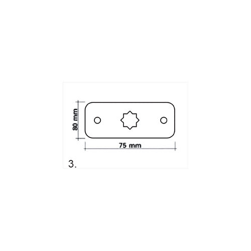 SUPPORTO PIANO PERNO QUADRO NORTON AUTOMAZIONE AUTOMATISMI ORIGINALE GARANZIA