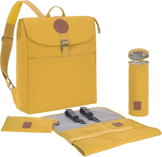 Borsa di trasporto per bottiglie con guanciale e isolante in Lemon Curry