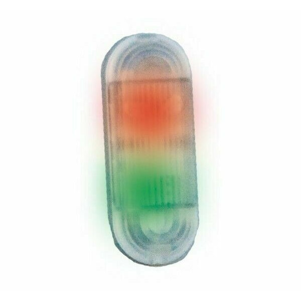 SEMAFORO A LED MINIATURIZZATO 2 LUCI PER VARCHI PEDONALI AUTOMAZIONE 550/1045