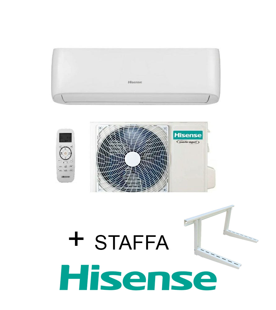Climatizzatore  Hisense 18000 Btu + Staffa Inverter Serie EASY SMART  CA50XS1AG + CA50XS1AW R-32 Wi-Fi Optional