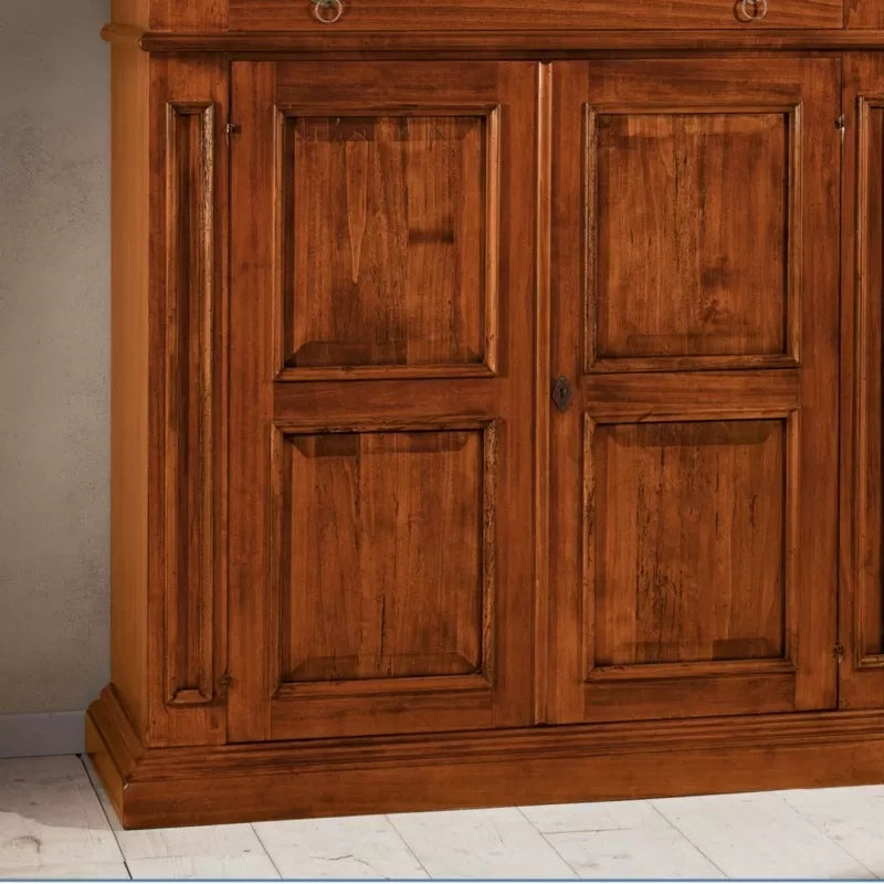 Madia credenza in legno 4 porte 4 cassetti l.240 p.52 h.135 - Mobili 2G