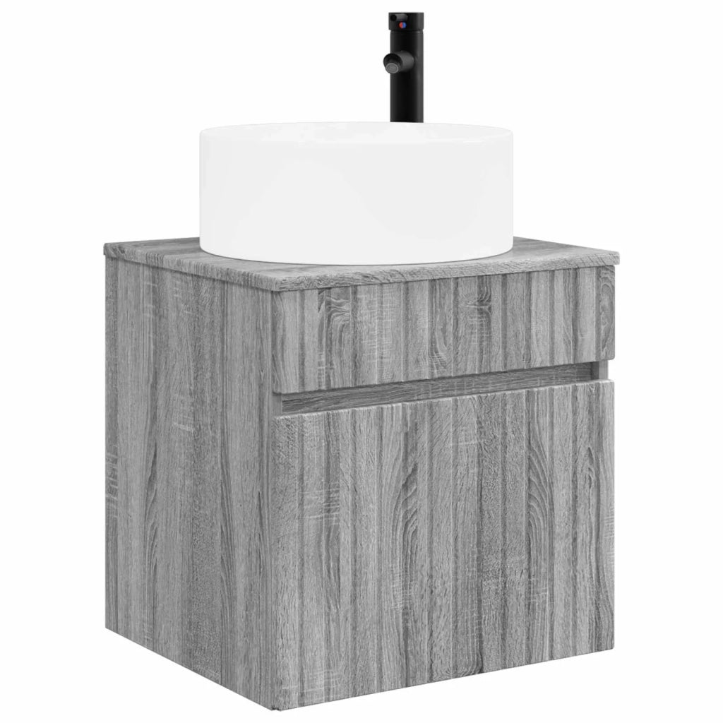 Mobile lavabo da parete Sonoma grigio 49 x 44,5 x 65,5 cm 890628