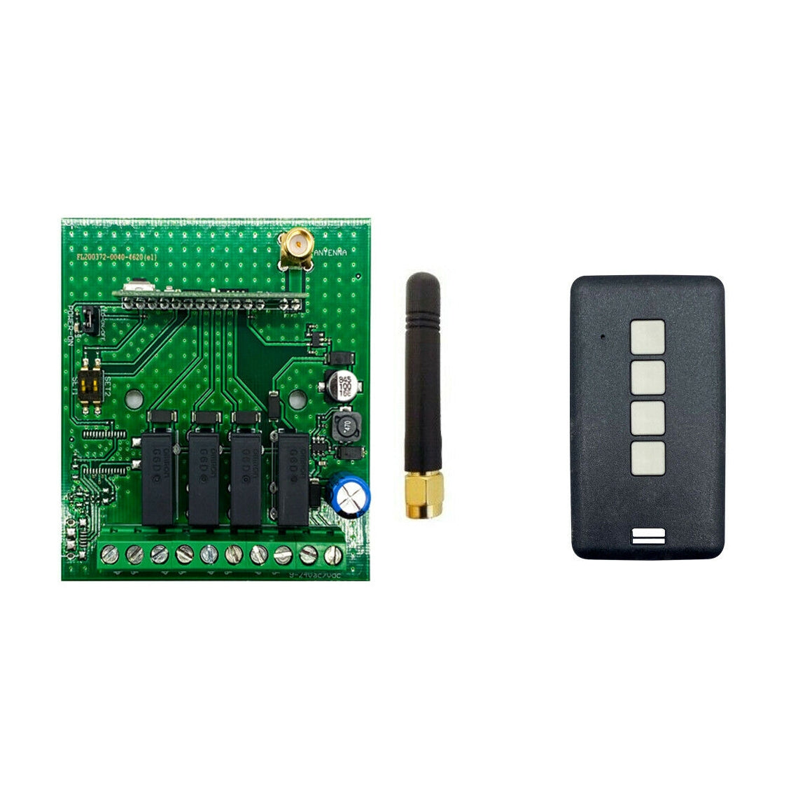 PONTE RADIO A LUNGO RAGGIO RICEVENTE 4 CANALI BIDIREZIONALE PORTATA 1 KM 12-24V