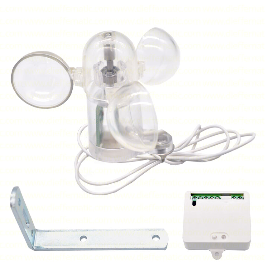 SENSORE VENTO ANEMOMETRO CON CONTATTO PULITO NORM. NC NO NA CHIUSO APERTO KITZV