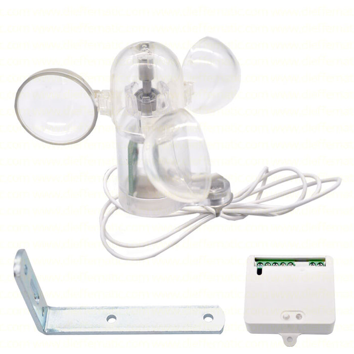 SENSORE VENTO ANEMOMETRO CON CONTATTO PULITO NORM. NC NO NA CHIUSO APERTO KITZV