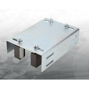 PIASTRA GUIDA REG. CON 4 OLIVE CUFFIA NYLON BIANCO 462PL PER CANCELLO SCORREVOLE