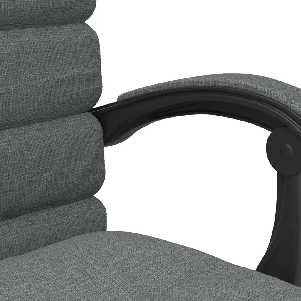Sedia da Ufficio Massaggio Reclinabile Grigio Scuro in Tessuto cod mxl 27838