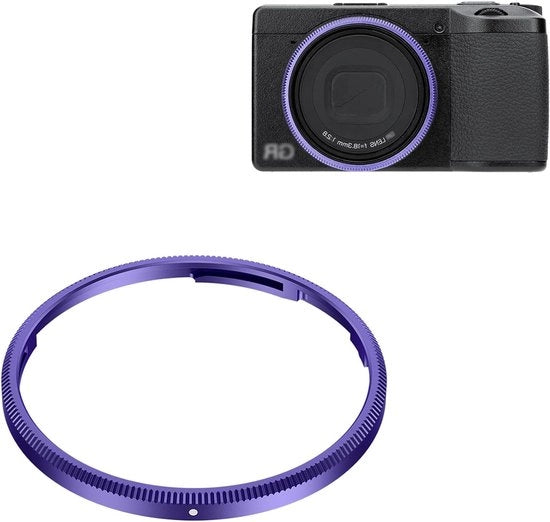 Anello di Protezione per Fotocamera - 56 mm di diametro - Struttura in Alluminio Leggero - Protezione Blu