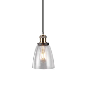 Luce in vetro vintage Luce trasparente Diametro 140