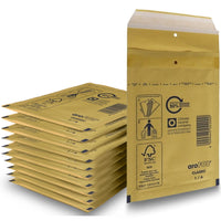 Buste per Spedizioni 10 Pezzi Imbottite Pluriball Gialle Dimensioni 18 x 16,5cm