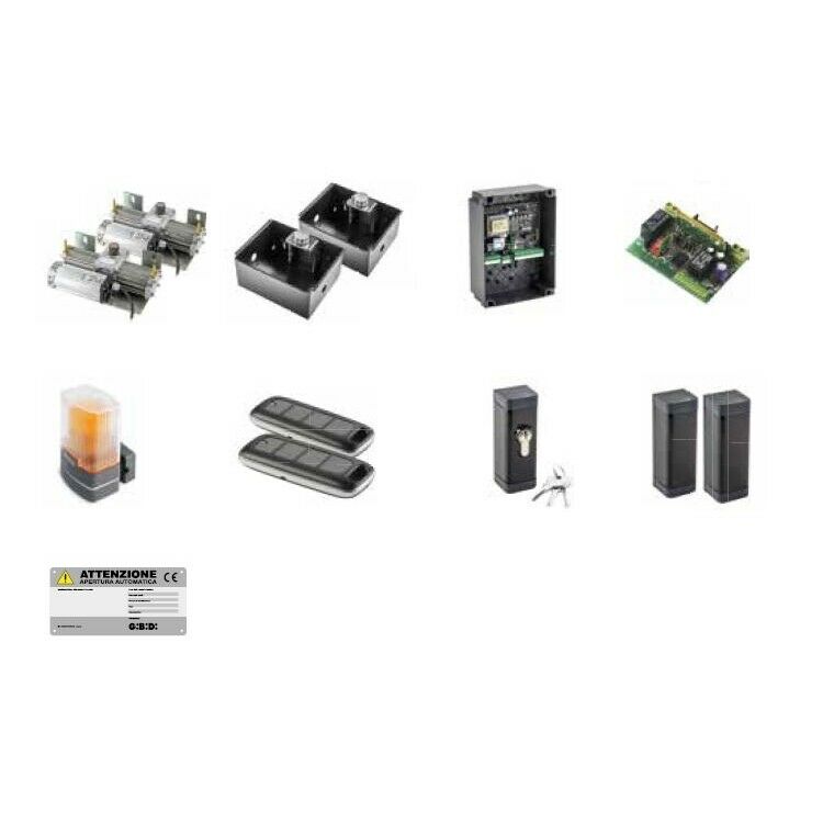 KIT AUOMAZIONE PER CANCELLI A BATTENTE 230 VAC GIBIDI KIT FLOOR880 K880/BFSLT