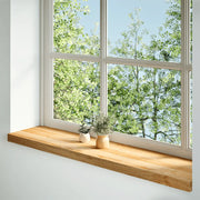 Davanzali 2 pz Marrone Chiaro 110x25x2cm Legno Massello Rovere CFW3147489