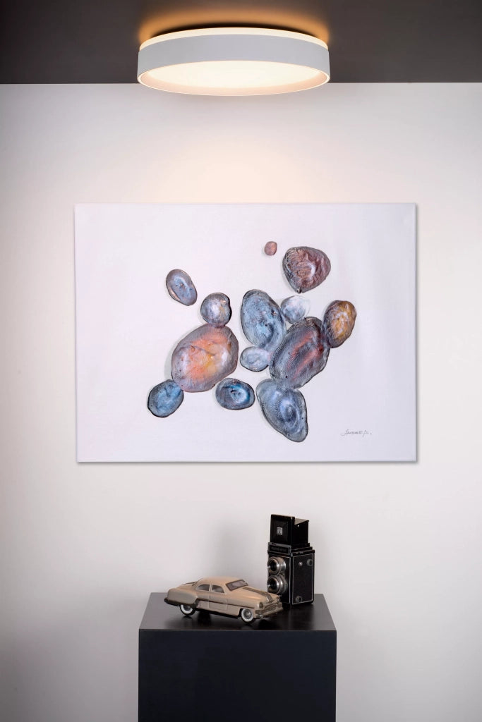 Plafoniera LED 40cm 24W bianca rotonda Lucide Nuria