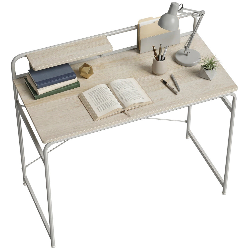 Scrivania con scaffale in legno e metallo ¨C Xylo ¨C rovere 98x48x88 cm