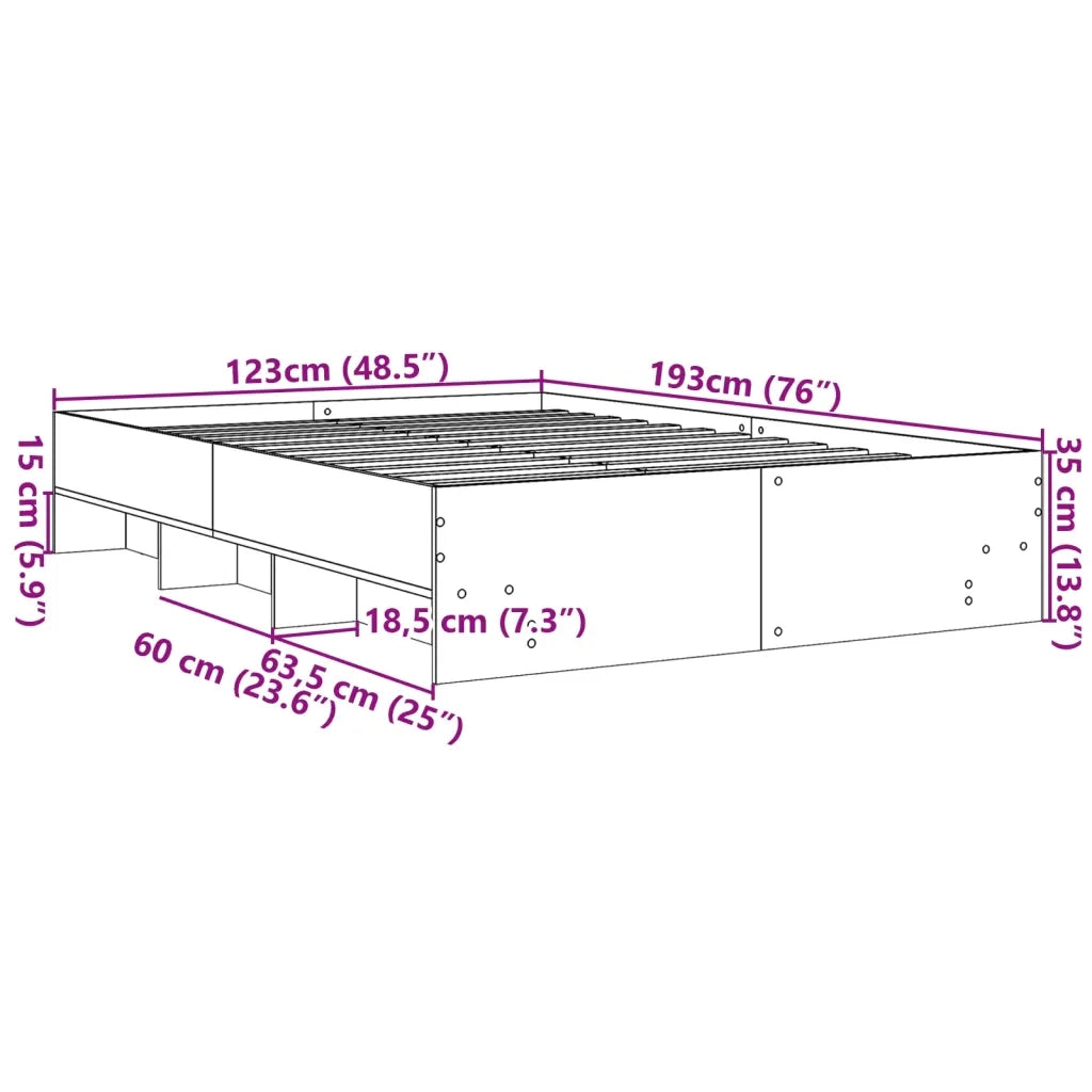 Giroletto Nero 120x190 cm in Legno Multistrato 3295696