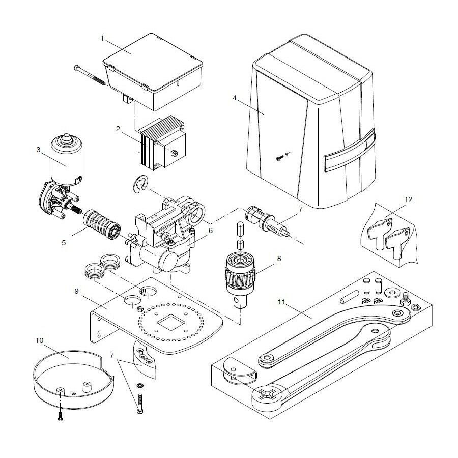MOTORE BENINCA' 9686483 RICAMBIO ORIGINALE AUTOMAZIONE AUTOMATISMI GARANZIA