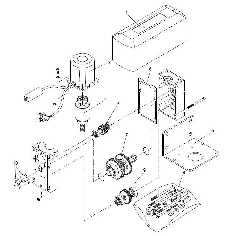 CALOTTA MOTORE BENINCA' 9686131 RICAMBIO ORIGINALE AUTOMAZIONE AUTOMATISMI NUOVO