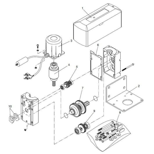 CALOTTA MOTORE BENINCA' 9686131 RICAMBIO ORIGINALE AUTOMAZIONE AUTOMATISMI NUOVO