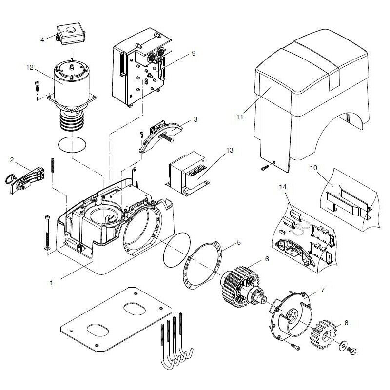 CENTRALE DI COMANDO BENINCA' CP.B24 ESA 9688079 RICAMBIO ORIGINALE AUTOMAZIONE