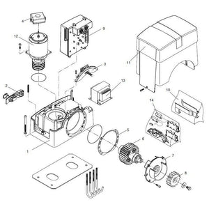 MOTORE BENINCA' 9688080 RICAMBIO ORIGINALE AUTOMAZIONE AUTOMATISMI GARANZIA